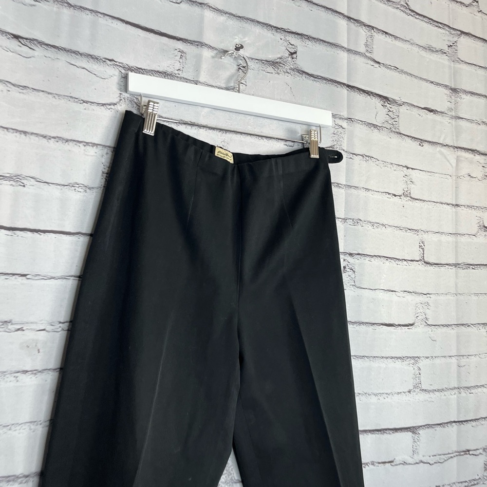 Eddie Bauer Black Bremerton Fit Stretch Pants Women’s 8 Tall Classic Minimalist - Picture 3 of 15